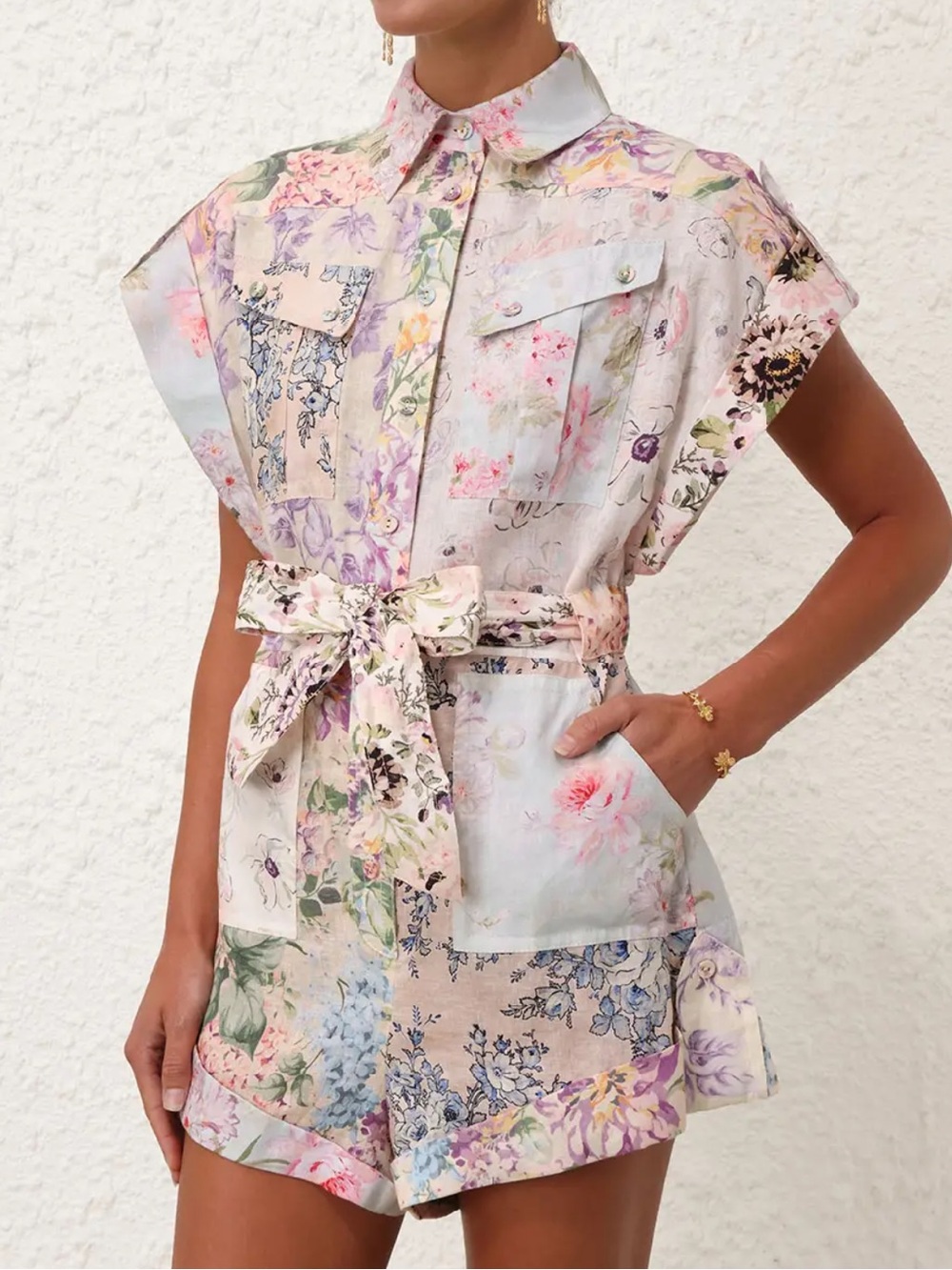 Zimmermann Halliday Linen Romper